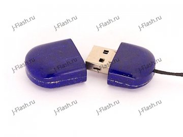 Открытая USB флешка из камня лазурит (Афганистан)