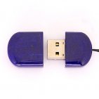 Открытая USB флешка из камня лазурит (Афганистан): вид сверху