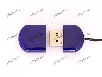 Открытая USB флешка из камня лазурит (Афганистан): вид сверху