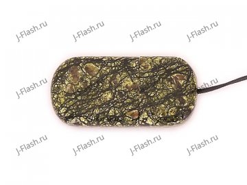Закрытая USB флешка из камня змеевик: вид сверху