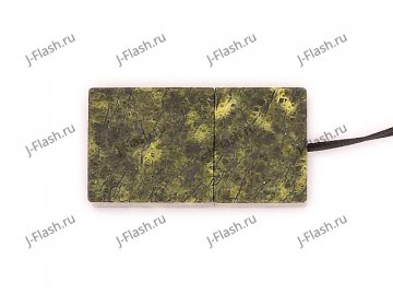Закрытая USB флешка из камня змеевик: вид сверху