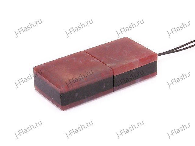 Общий вид USB флешки из камня розовый кварц