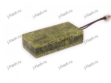 Общий вид USB флешки из камня змеевик