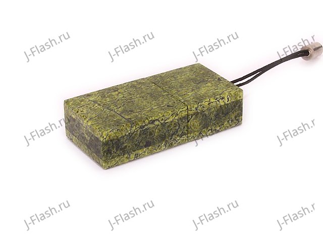 Общий вид USB флешки из камня змеевик