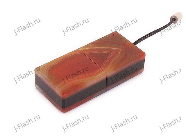 Общий вид USB флешки из камня агат
