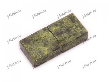 Общий вид USB флешки из камня змеевик