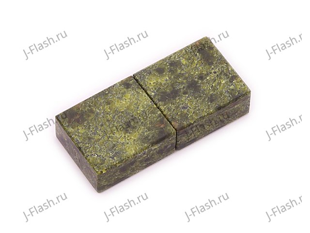 Общий вид USB флешки из камня змеевик