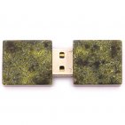 Открытая USB флешка из камня змеевик: вид сверху