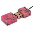 Открытая USB флешка из камня родонит