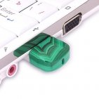 USB флешка из камня малахит: в ноутбуке