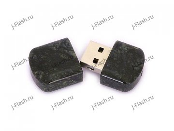 Открытая USB флешка из камня змеевик