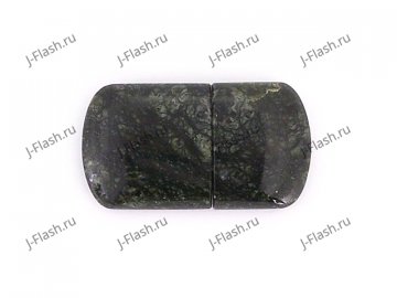 Закрытая USB флешка из камня змеевик: вид сверху