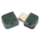 Открытая USB флешка из камня змеевик