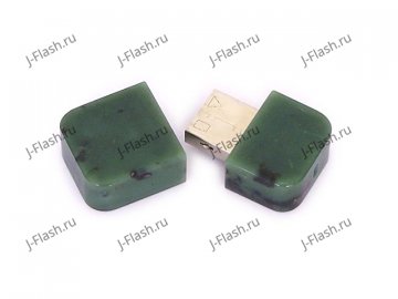 Открытая USB флешка из камня змеевик