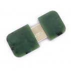 Открытая USB флешка из камня змеевик: вид сверху