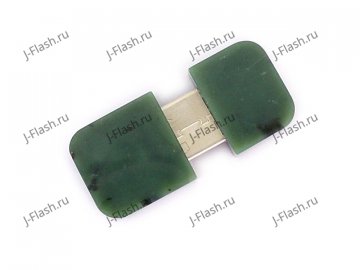 Открытая USB флешка из камня змеевик: вид сверху