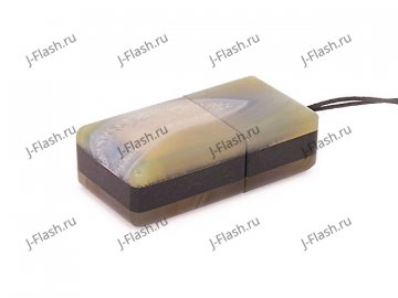 Общий вид USB флешки из камня агат