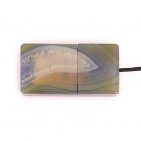 Закрытая USB флешка из камня агат: вид сверху