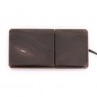 Закрытая USB флешка из камня агат: вид сверху