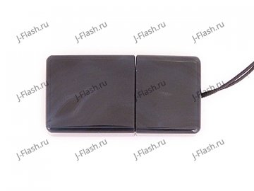Закрытая USB флешка из камня агат: вид снизу