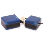 Открытая USB флешка из камня агат