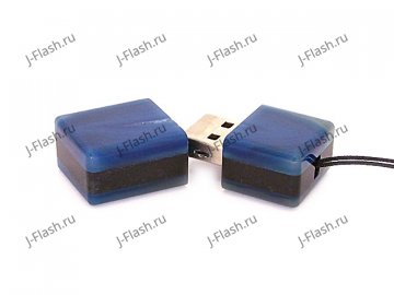 Открытая USB флешка из камня агат