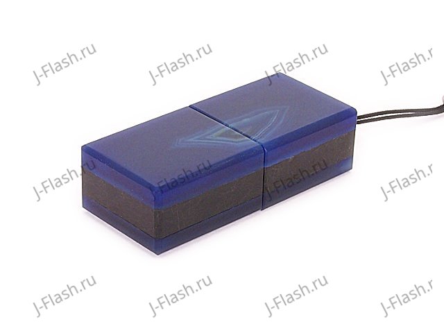 Общий вид USB флешки из камня агат