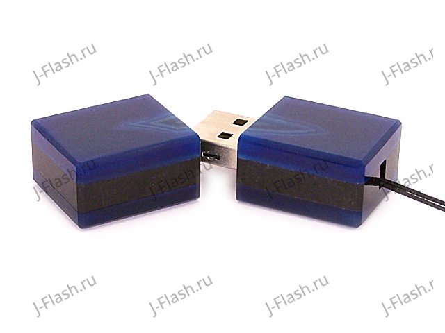 Открытая USB флешка из камня агат