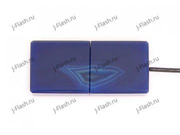 Закрытая USB флешка из камня агат: вид сверху