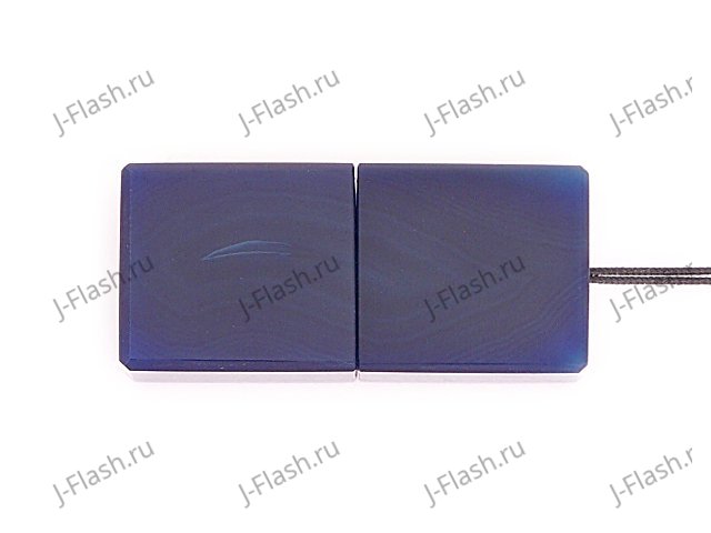 Закрытая USB флешка из камня агат: вид снизу