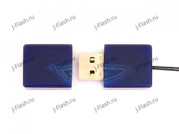 Открытая USB флешка из камня агат: вид сверху