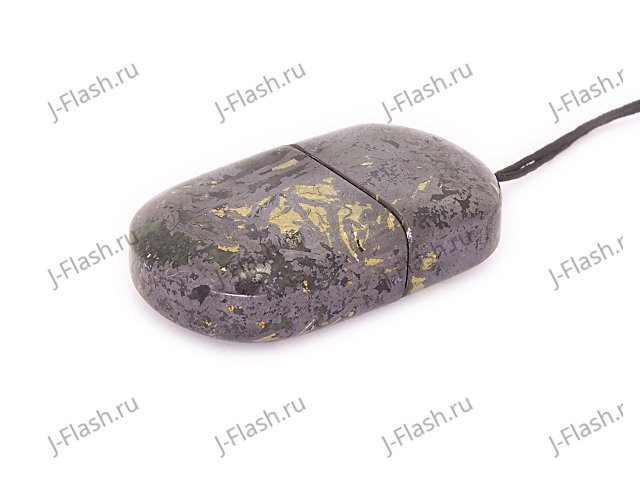 Общий вид USB флешки из камня гематит