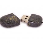 Открытая USB флешка из камня гематит