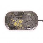 Закрытая USB флешка из камня гематит: вид сверху