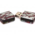 Открытая USB флешка из камня яшма