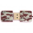 Открытая USB флешка из камня яшма: вид сверху