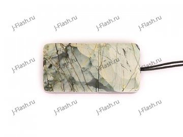 Закрытая USB флешка из камня яшма: вид сверху