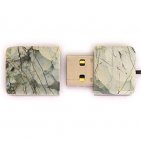 Открытая USB флешка из камня яшма: вид сверху
