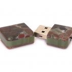 Открытая USB флешка из камня яшма