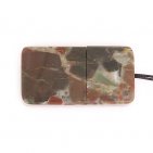 Закрытая USB флешка из камня яшма: вид сверху