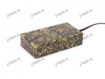 Общий вид USB флешки из камня змеевик