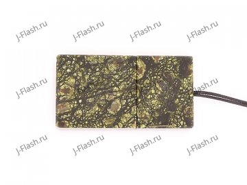 Закрытая USB флешка из камня змеевик: вид снизу