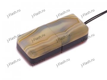 USB флешка из узорчатого агата: общий вид