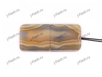 USB флешка из узорчатого агата: вид сверху
