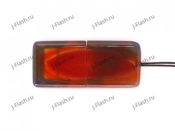 USB флешка из узорчатого агата: вид снизу