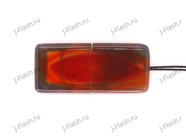 USB флешка из узорчатого агата: вид снизу