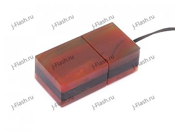 USB накопитель из узорчатого агата: общий вид