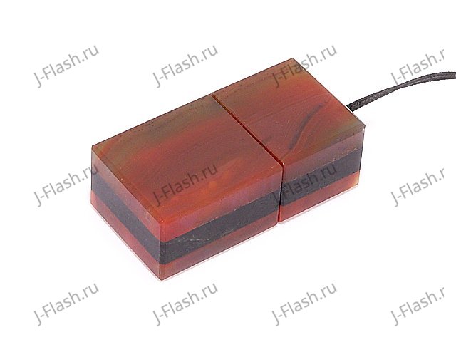 USB накопитель из узорчатого агата: общий вид