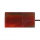 USB накопитель из узорчатого агата: вид сверху