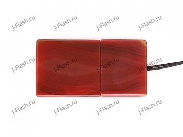 USB накопитель из узорчатого агата: вид снизу